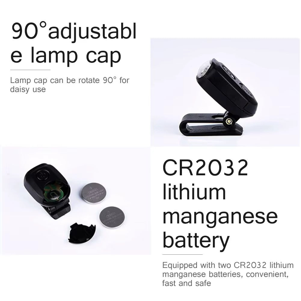 3 LED Outdoor Sport Hat Light Portable Head Lighting Lamp Baseball Cap Lamp Hat Clip Light Headlamp for Camping Fishing Hiking