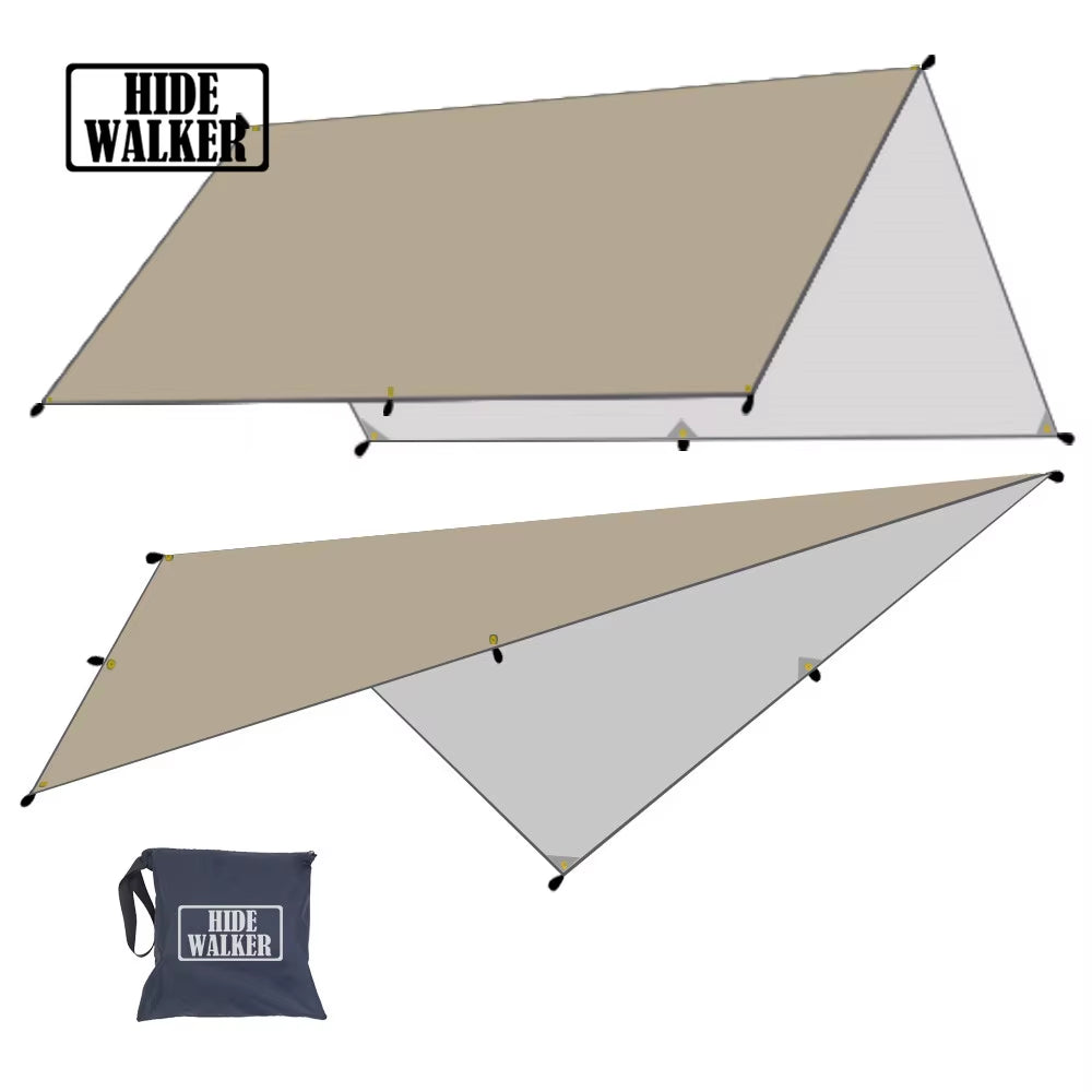 Ultralight Camp Tarp 3X3 Sunshade Canopy Waterproof Outdoor Camping Tarp 3X4 Sun Shelter Tent Flysheet 3X5 Hammock Fly Sheet