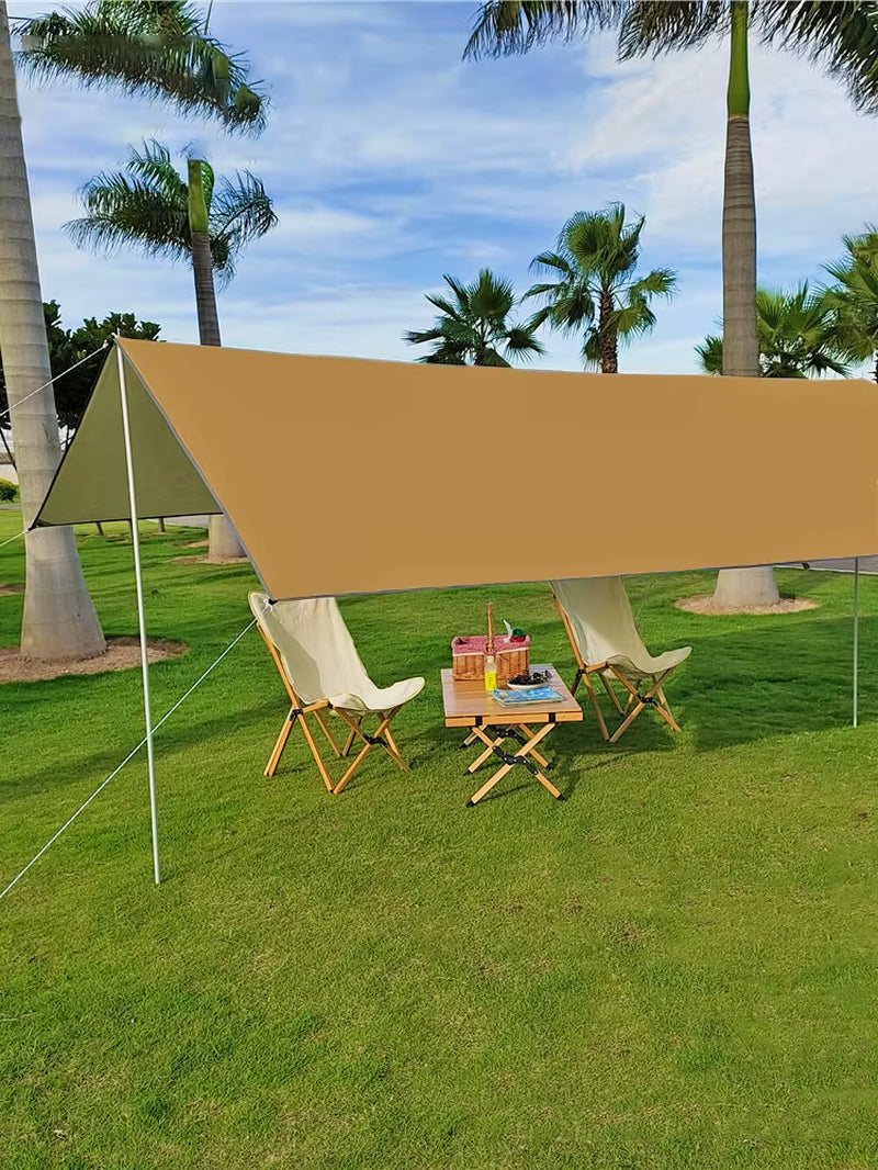 Ultralight Camp Tarp 3X3 Sunshade Canopy Waterproof Outdoor Camping Tarp 3X4 Sun Shelter Tent Flysheet 3X5 Hammock Fly Sheet