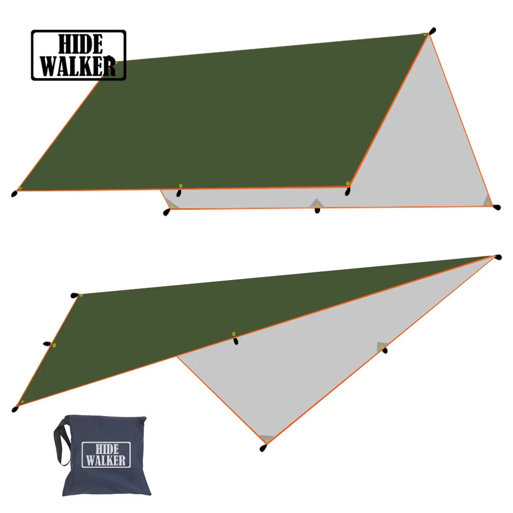 Ultralight Camp Tarp 3X3 Sunshade Canopy Waterproof Outdoor Camping Tarp 3X4 Sun Shelter Tent Flysheet 3X5 Hammock Fly Sheet