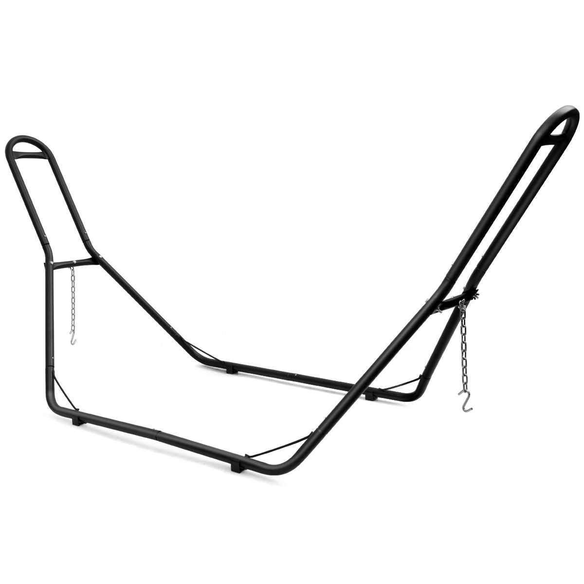 Support De Hamac Type-H Pour 2 Personnes Capacité 200 Kg (Hamac Non-Inclus) Avec Chaines En Métal 280X95X115Cm