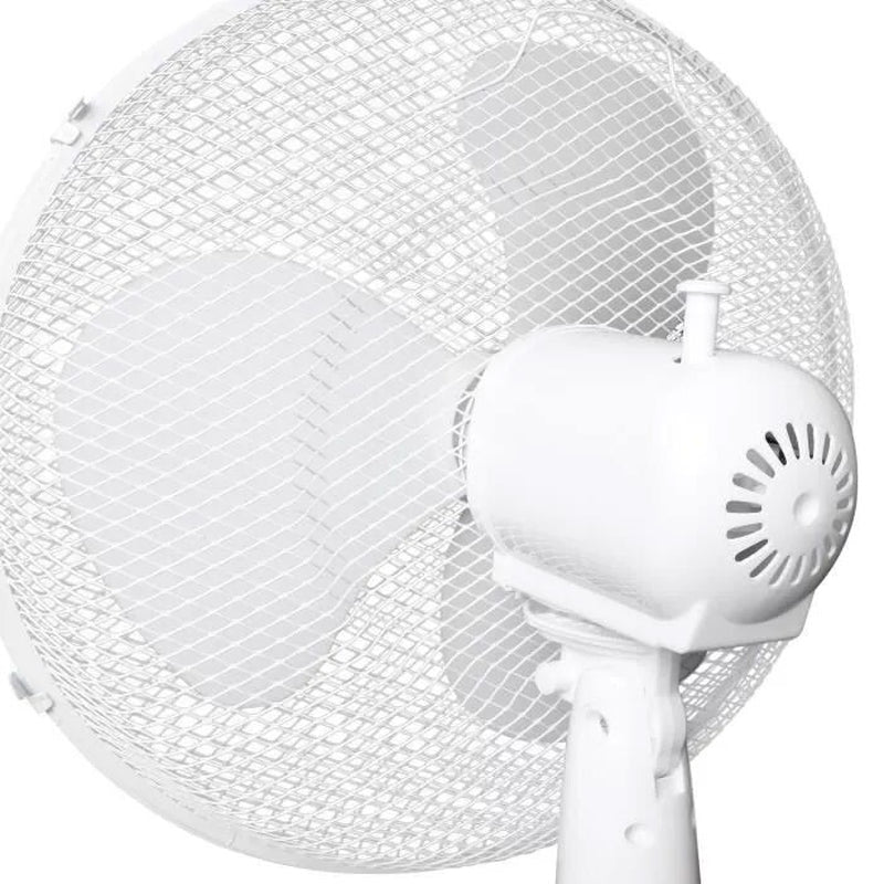 OCEANIC Ventilateur Sur Pied, Diamètre Ø 40Cm, Oscillant, 3 Vitesses, 45W, BLANC